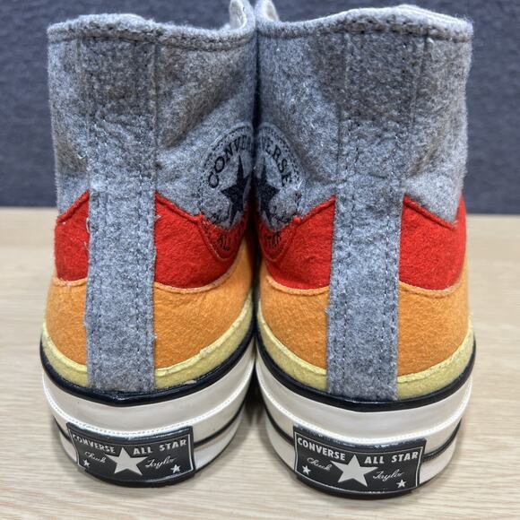 Converse Chuck 70 High Thermo Felt Storm Front Yellow Mens Size 7 Womens Size 9 - Picture 4 of 8